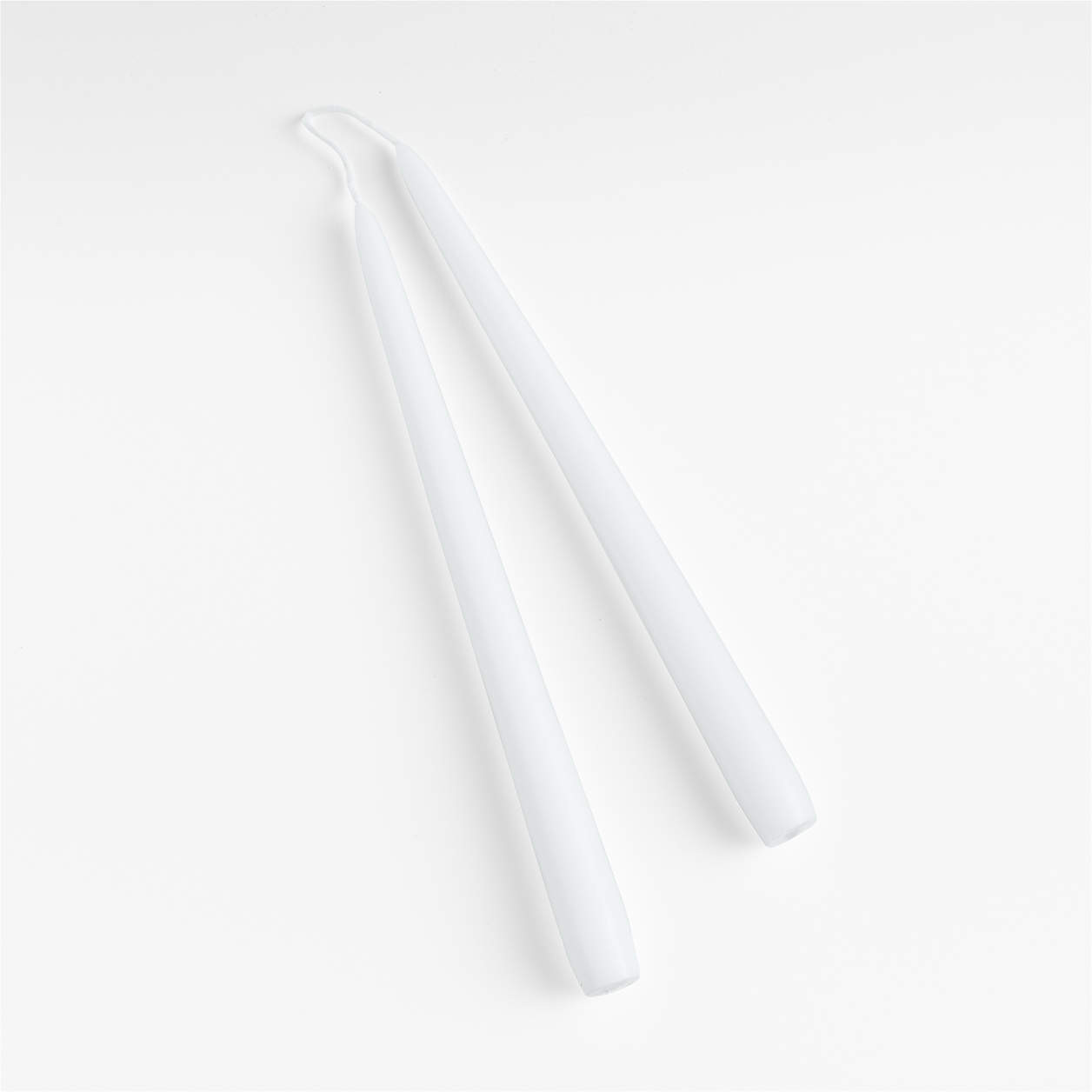 White 12" Dipped Taper Candles, Set of 2 + Reviews | Crate & Barrel | Crate & Barrel