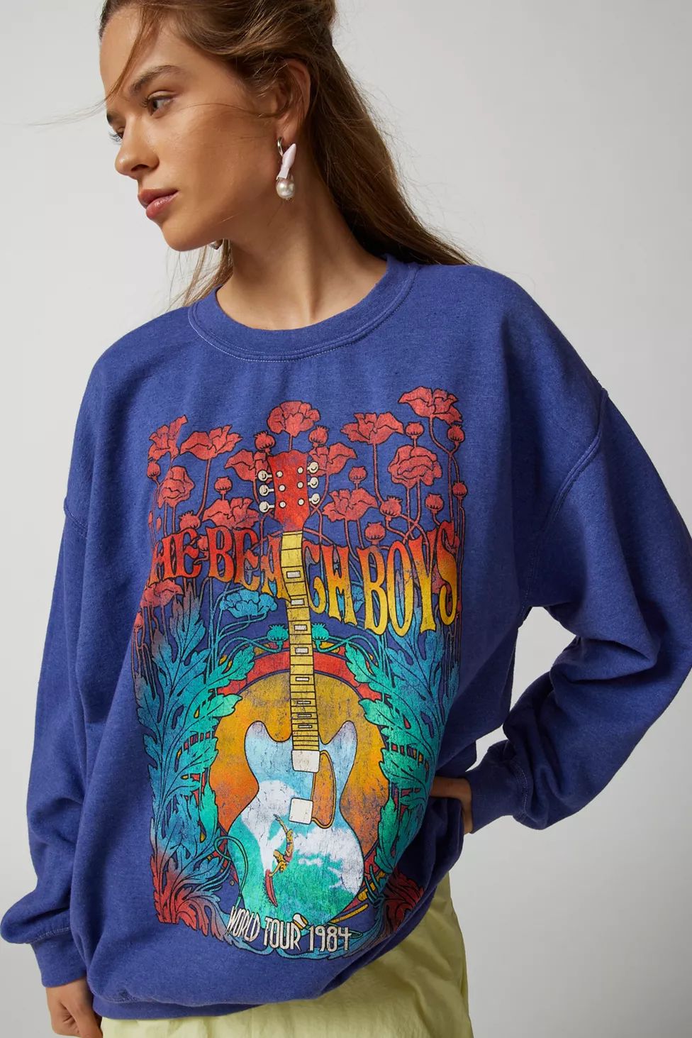 Beach Boys Graphic Pullover Sweatshirt | Urban Outfitters (US and RoW)