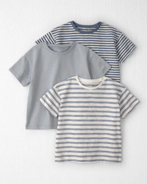 Toddler Boy 3-Pack Organic Cotton Tees in Stripes - Little Planet | Carter's | Carter's Inc
