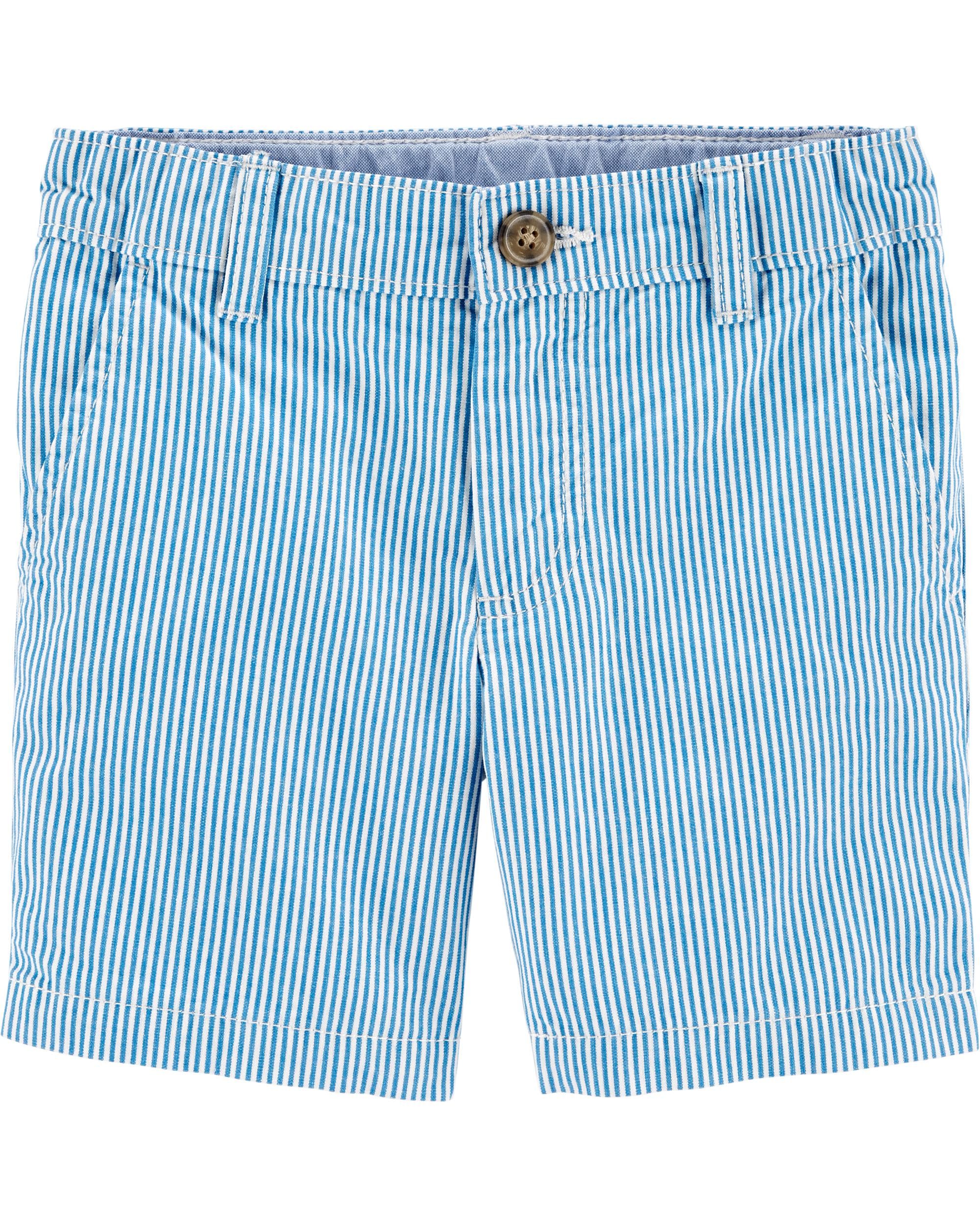 Striped Flat-Front Shorts | Carter's