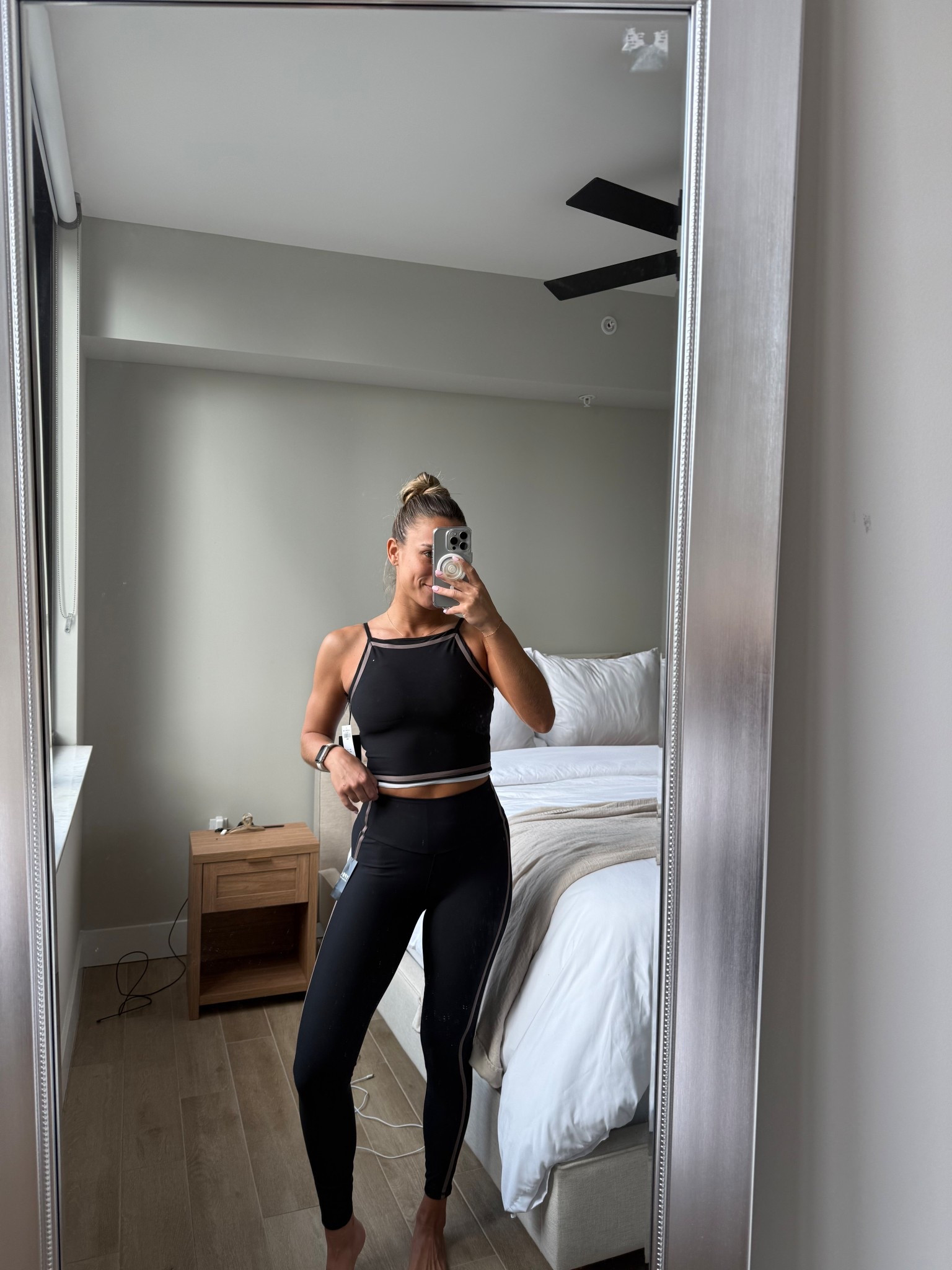 Wearing size S in both!