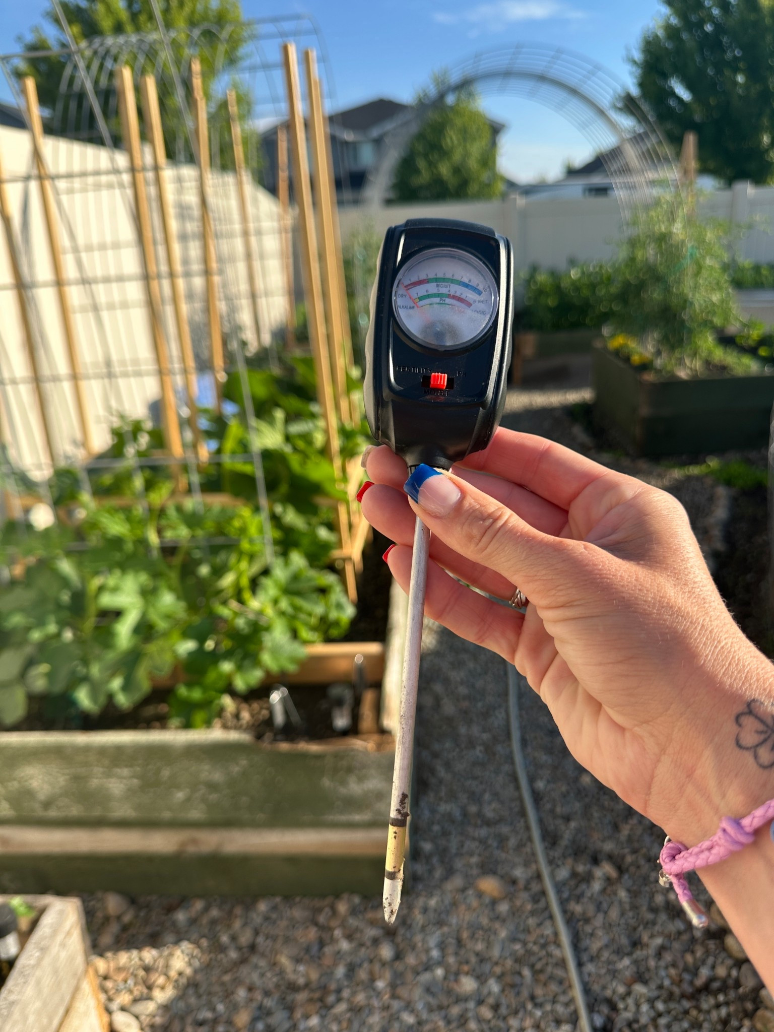 Soil tester, gardening tools 