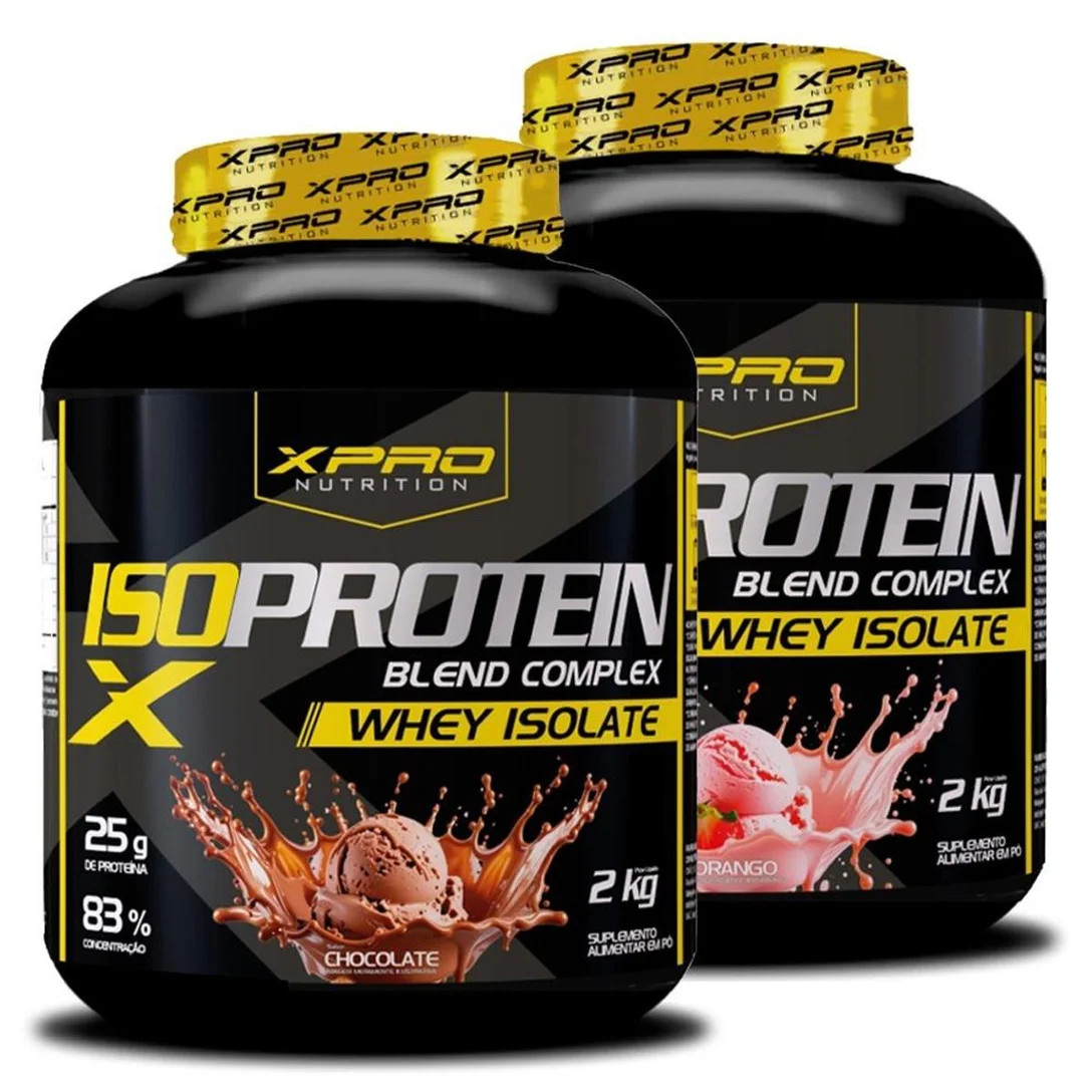 Kit 2x Whey Protein Isolado Iso Blend Complex 2Kg - Pretorian | Netshoes (BR)