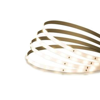 16 ft. Plug-In/Hardwire Cuttable/Linkable Integrated LED Tunable White Indoor Under Cabinet Tape Strip Light w/Remote | The Home Depot