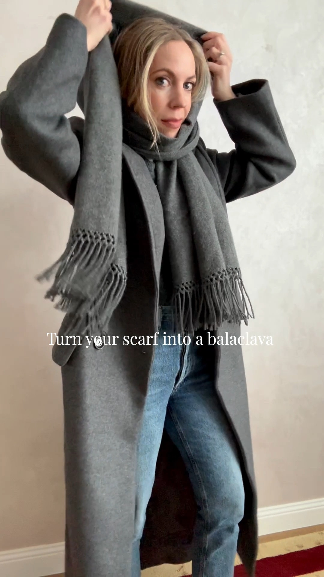 Scarf tying tutorial, balaclava scarf tying

#LTKSeasonal #LTKgrwm #LTKFindsUnder50