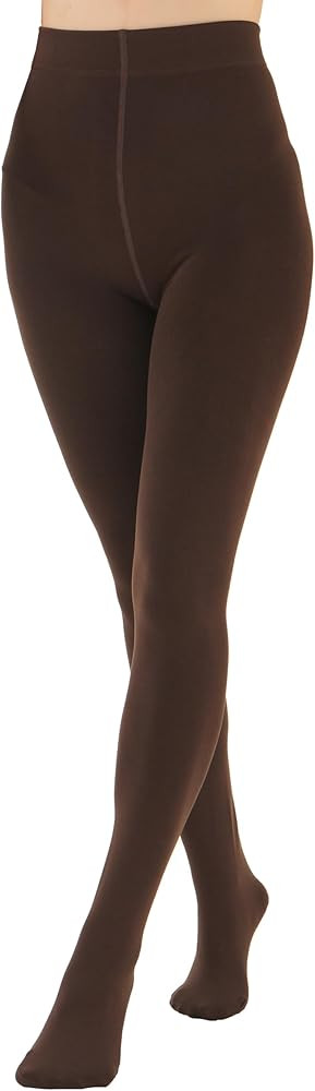 EVERSWE Women's Opaque Fleece Lined Tights, Thermal Tights | Amazon (US)
