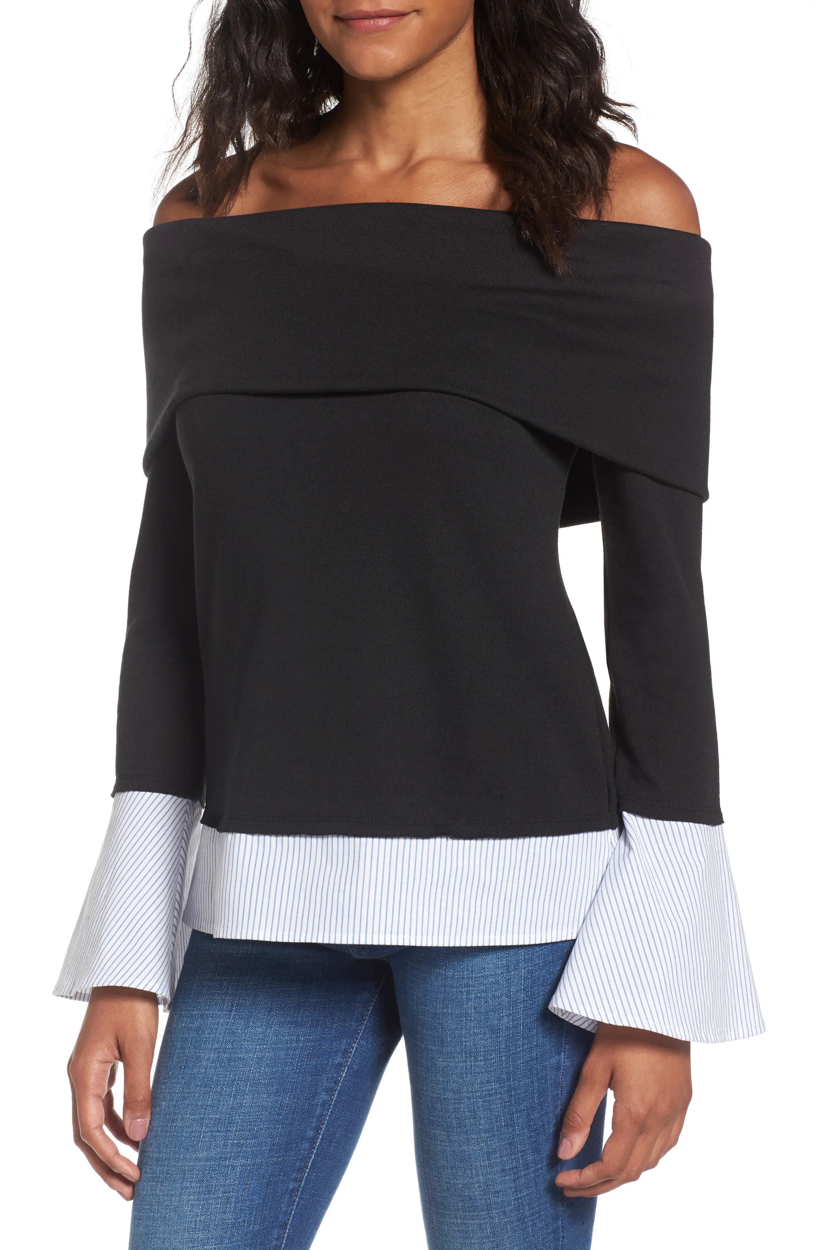 Off the Shoulder Sweatshirt | Nordstrom