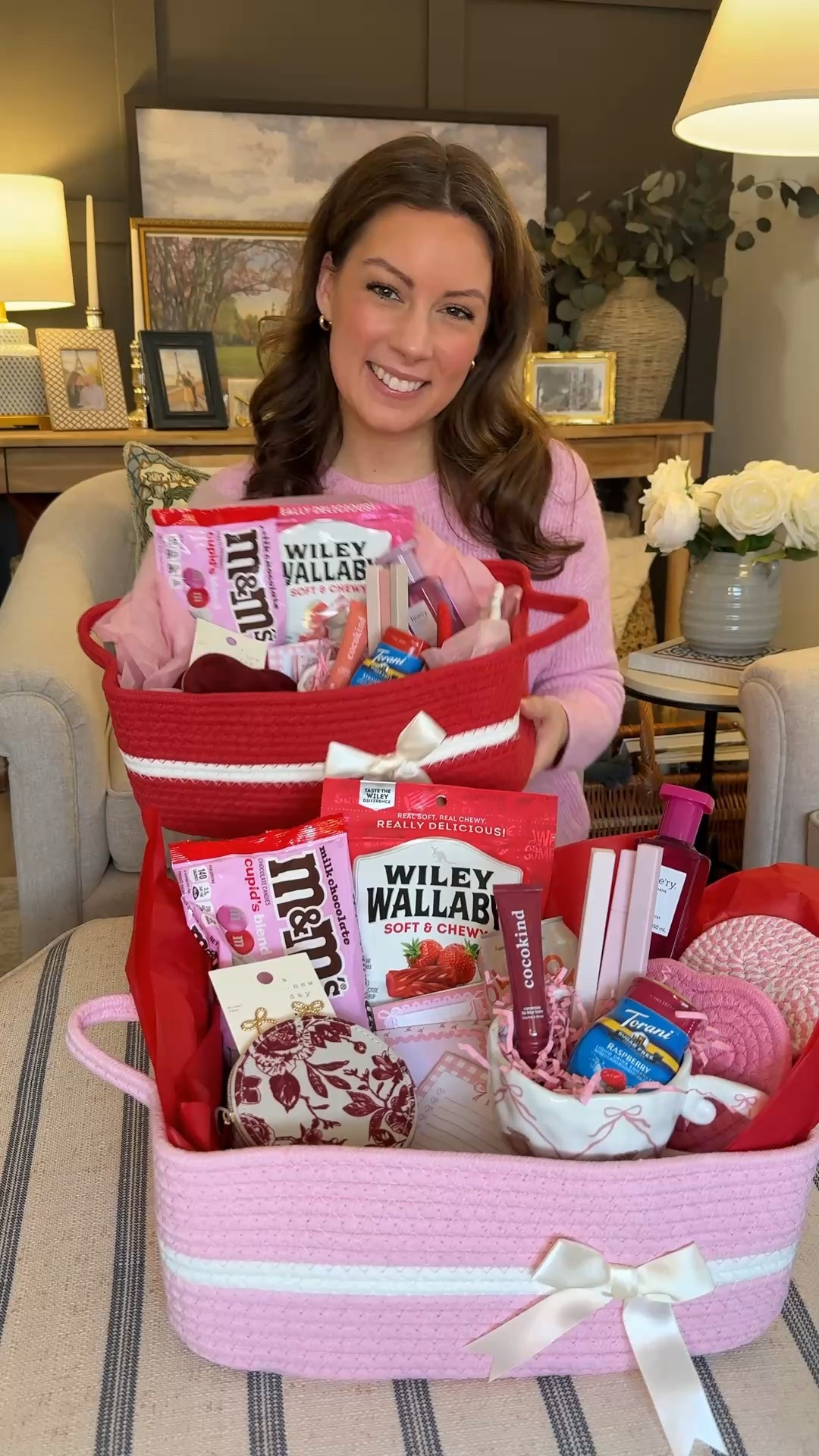 Valentines gift basket idea ❤️🩷 

#LTKHome #LTKFindsUnder50 #LTKSeasonal