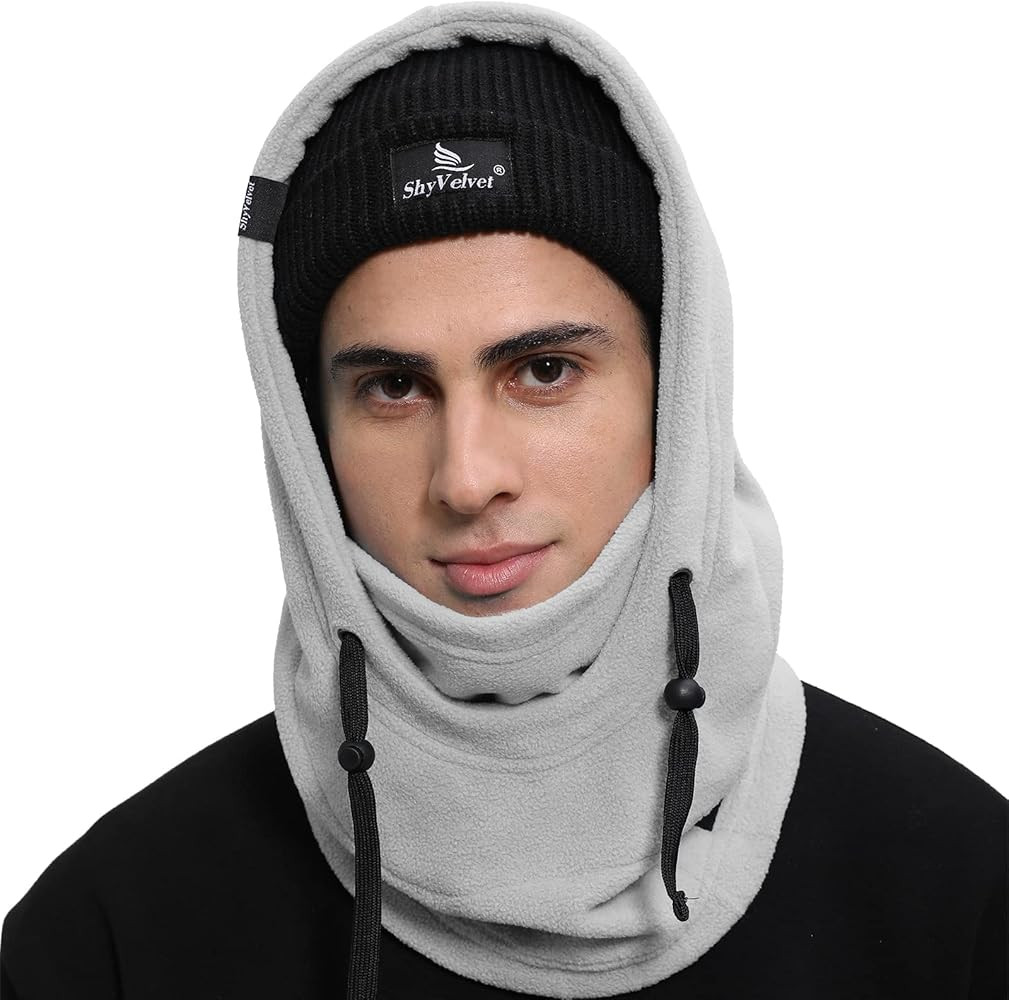 Shy Velvet Cold Weather Fleece Balaclava Ski Mask,Balaclava Wind-Resistant Winter Face Mask for M... | Amazon (US)