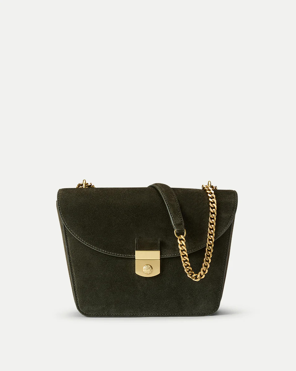 Suede Double Link Flap Bag | Veronica Beard