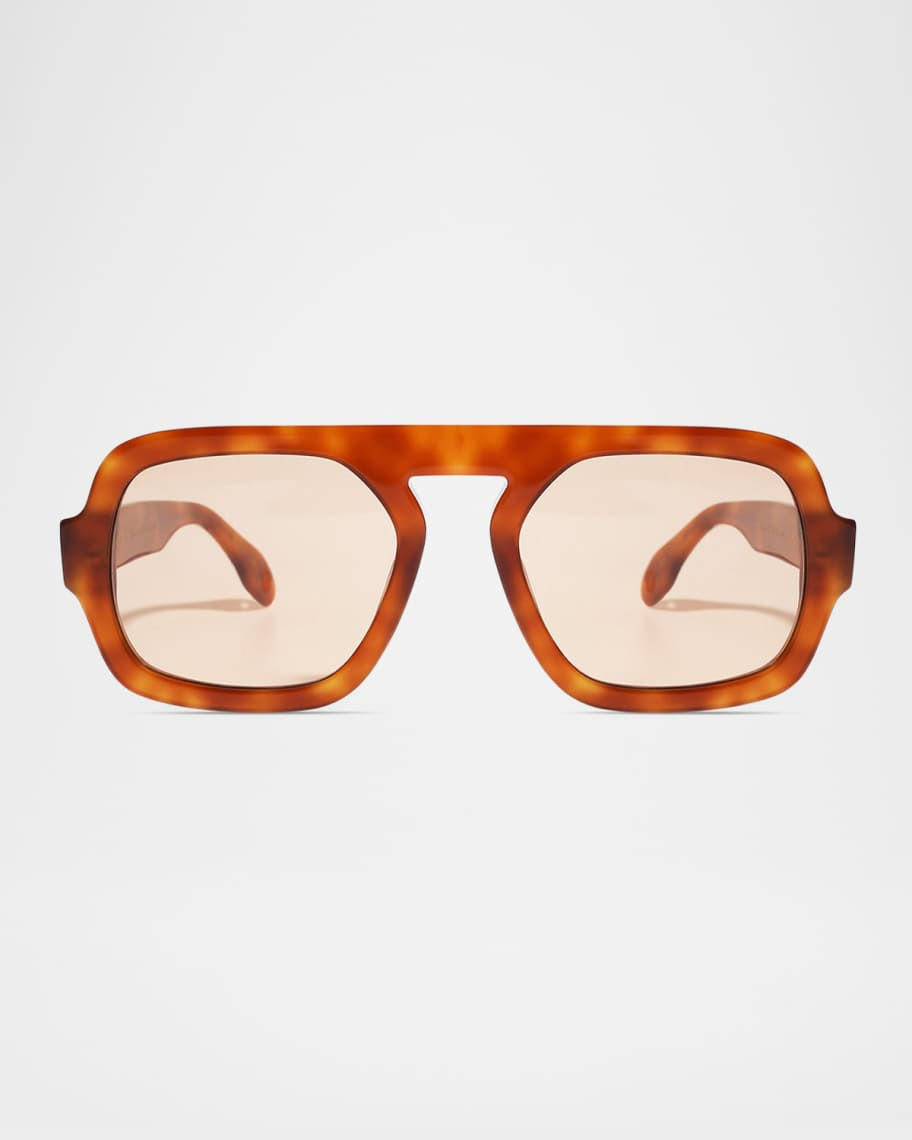 Elisa Johnson Jane Polarized Acetate Aviator Sunglasses | Neiman Marcus