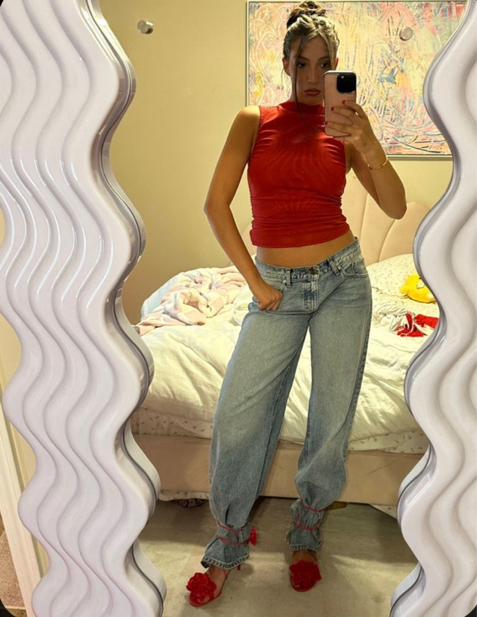 Perfect going out look! Love this top so much, I linked the exact shoes I am wearing and I linked some similar pairs that are super cute that could be worn with this outfit 

#LTKstyletip