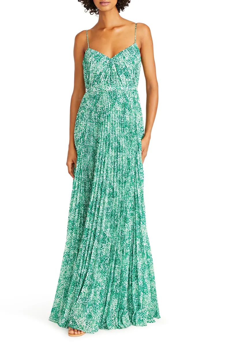Sylvia Pleated Chiffon Gown | Nordstrom