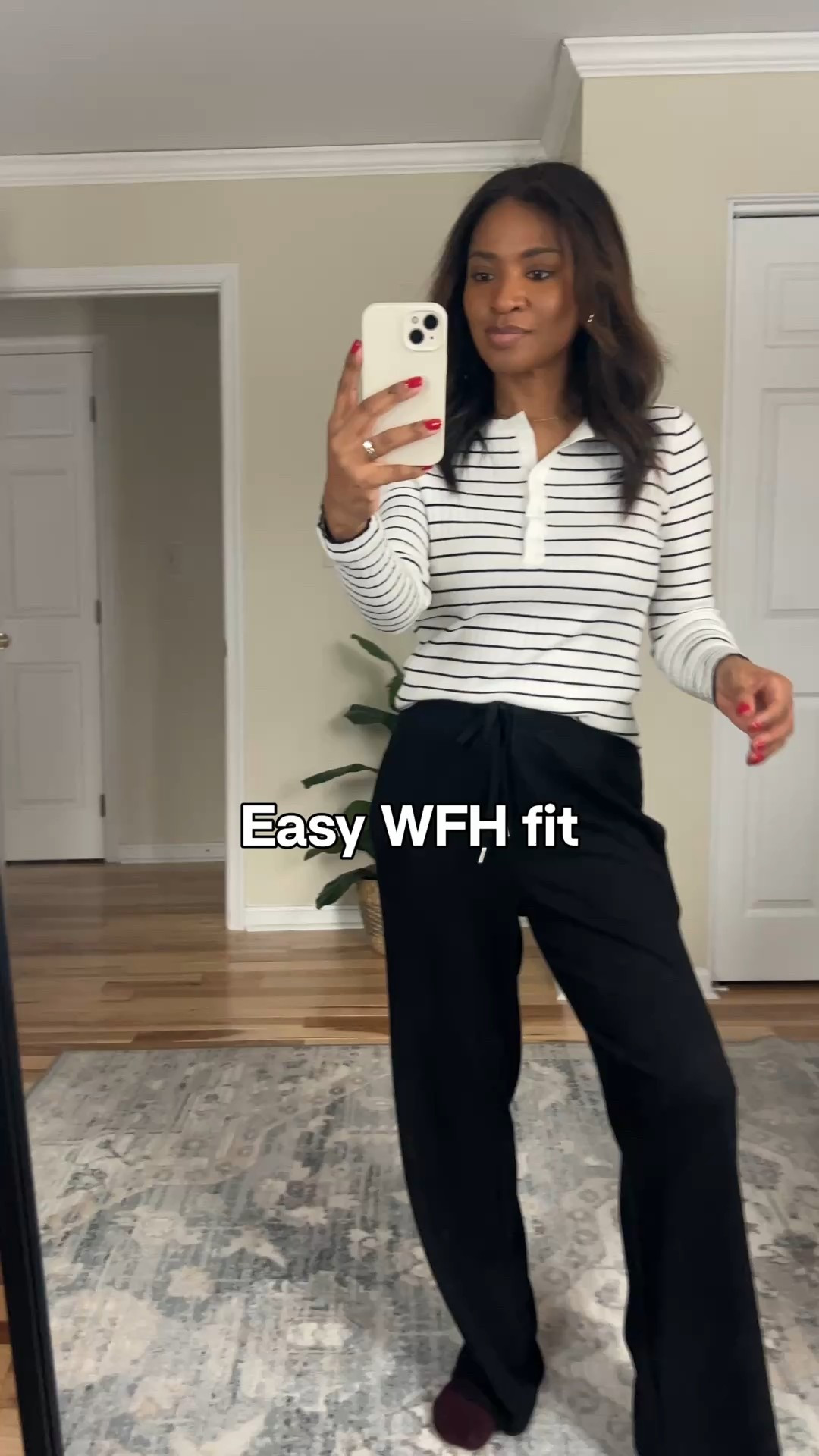 Wearing a small in the top and pants are part of a two piece set and size medium 

#LTKootd #LTKOver40