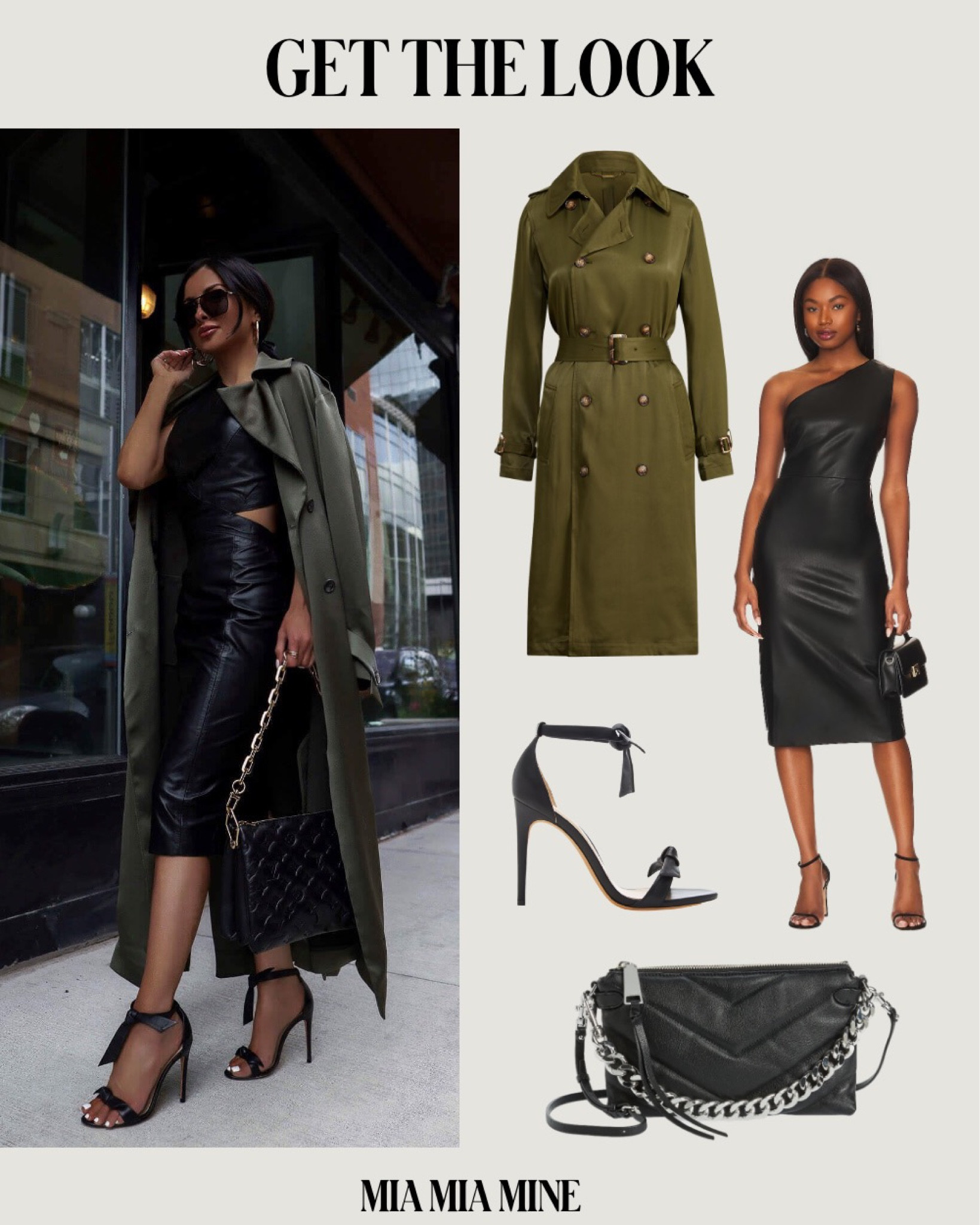 Leather Multiway Trench Coat