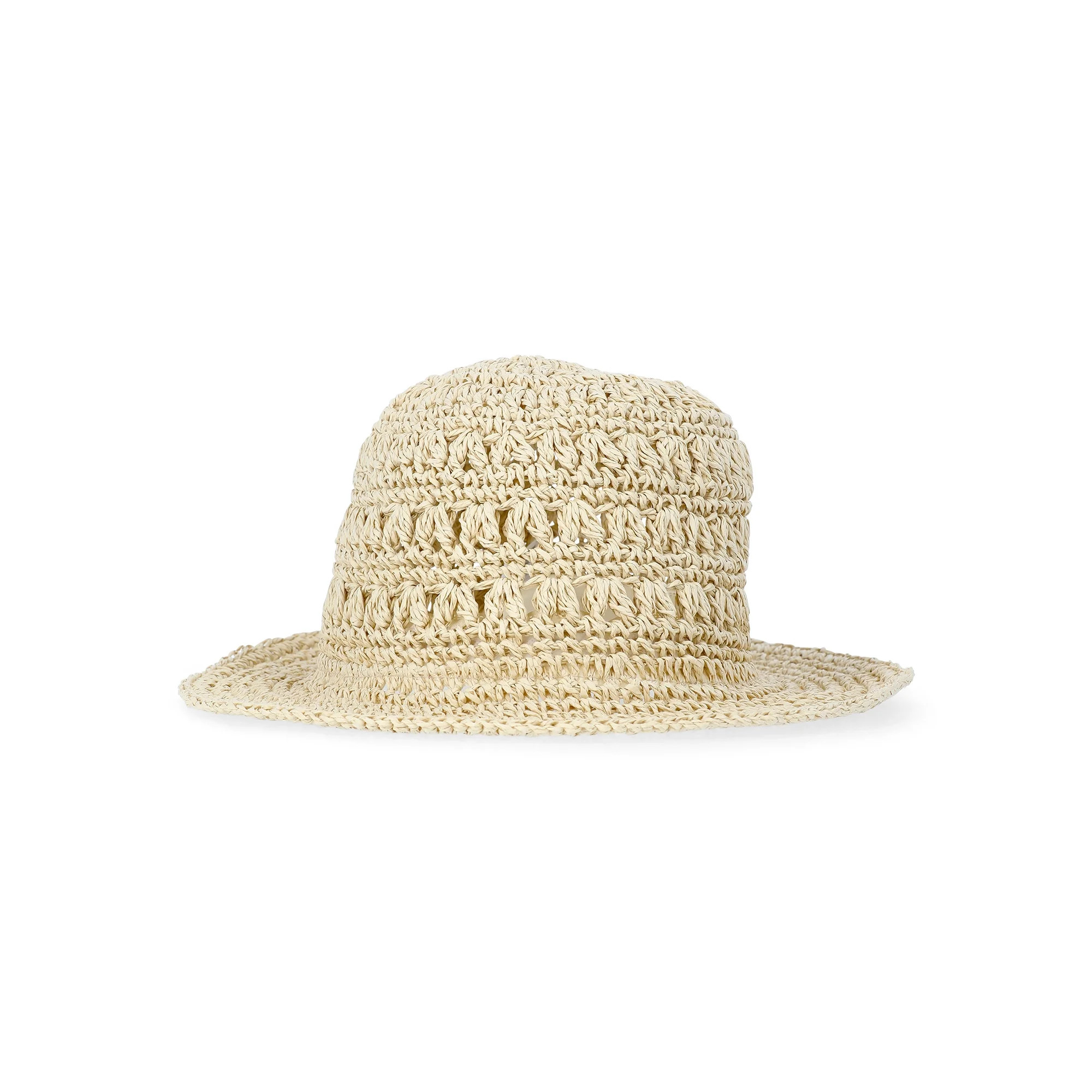 Time and Tru Women’s Crochet Bucket Hat, One Size | Walmart (US)