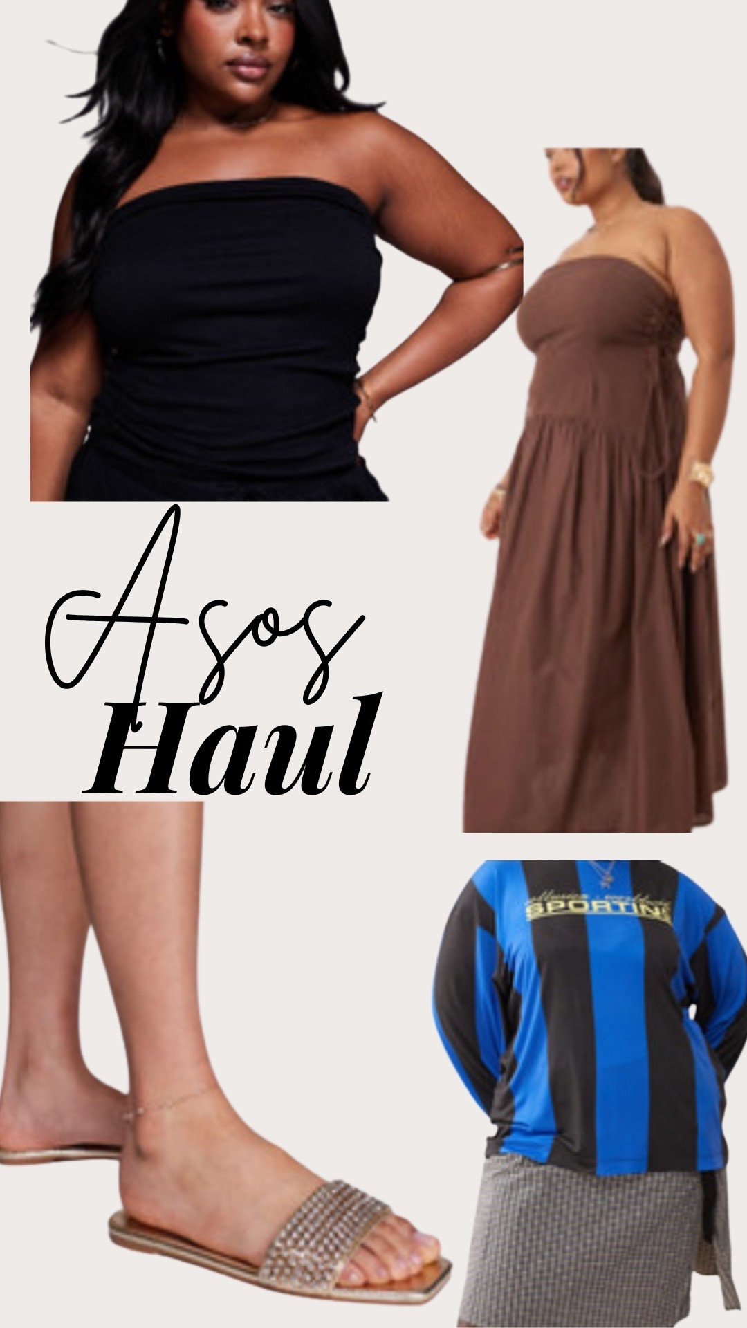 Easy basics you’ll live in all summer 🤎🖤 From chill bandeau dresses to statement slides and sporty tops, this haul is it. Linked every piece for y’all – just tap to shop!

#LTKASOSFinds #LTKSummerHaul #LTKPlusSizeStyle 

#LTKStyleTip #LTKPlusSize #LTKSeasonal