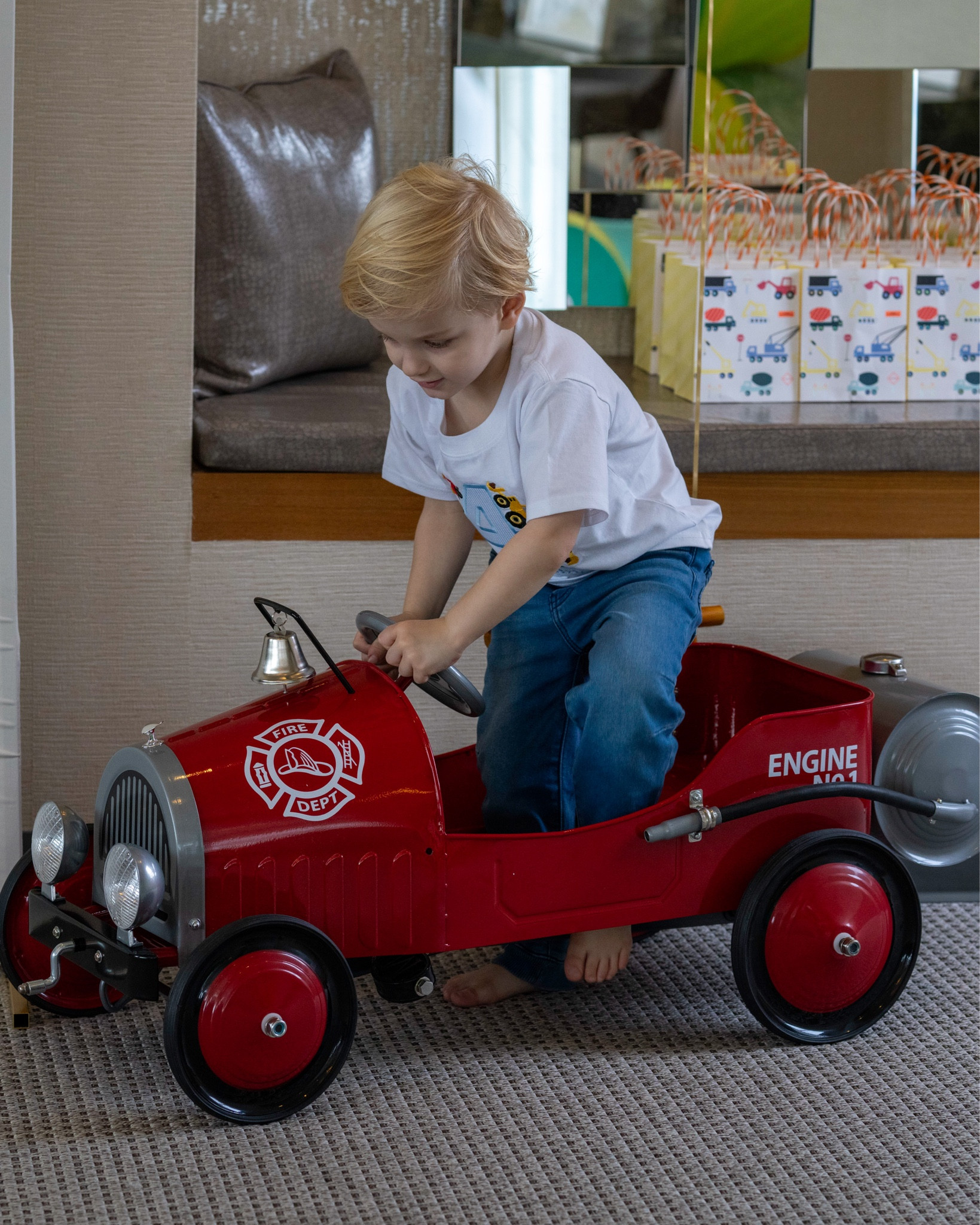 The biggest hit of the birthday party! 🚒

#LTKFamily #LTKKids #LTKParties