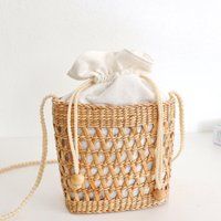Crossbody Basket Bag | Chuda, Bag, Sedge Sea Grass Bags, Grass, Straw Tote Handmade Holiday Handbag | Etsy (US)