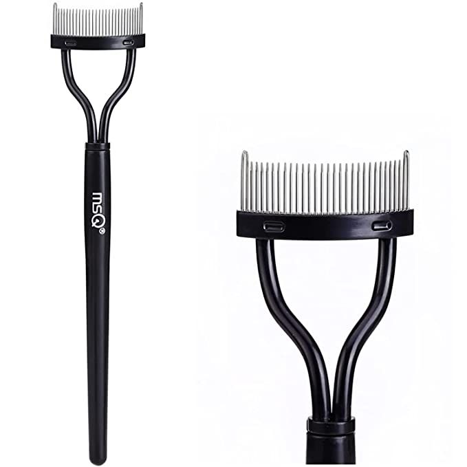 Eyelash Comb Eyebrow Brush MSQ Eyelash Separator Mascara Applicator Eyelash Definer With Comb Cov... | Amazon (US)