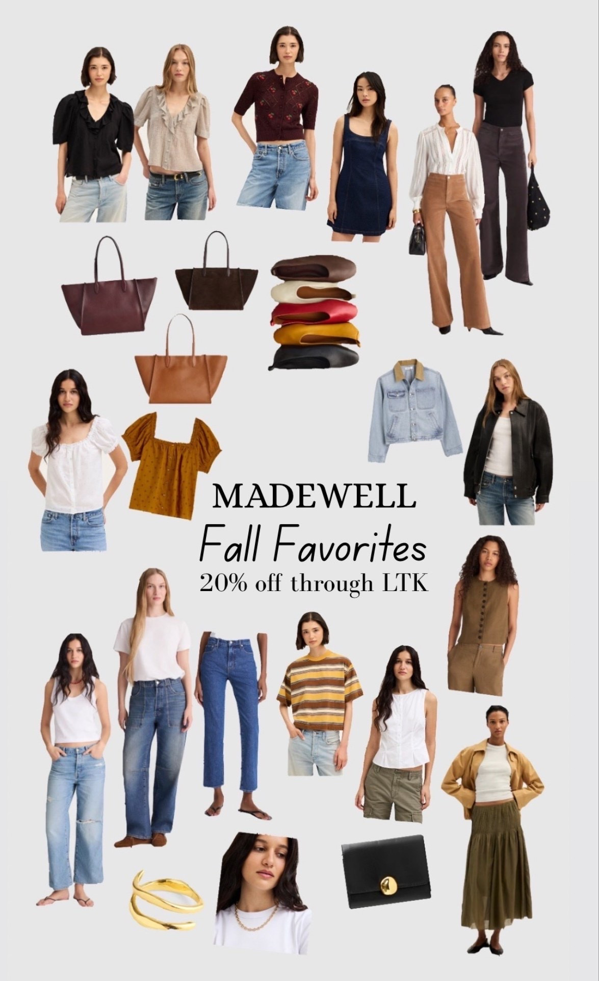 @Madewell has us set for Fall with the cutest jeans, tops, sets, and accessories- major savings & sales going on right now 😍
Save 20% through my LTK link - these are finds and prices worth checking out for women & men

Casual workwear, fall outfits, casual day, date nights, & trendy fall outfits + these faux leather bags & shoes that I’m obsessing over 🫶🏼

#LTKxMADEWELL #LTKFall #LTKWomens #falloutfitinspo #midsize #plussize #falloutfits #fallstyle #falldenim #datebight #falljacket #denimjacket #falloutfitwomen #busniesscasualworkwear #falloutfitswomen #teacheroutfits

#LTKSaleAlert #LTKSeasonal #LTKootd