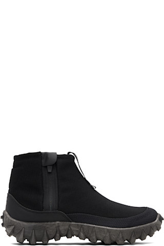 Black Snowclog Mid High Top Sneakers | SSENSE