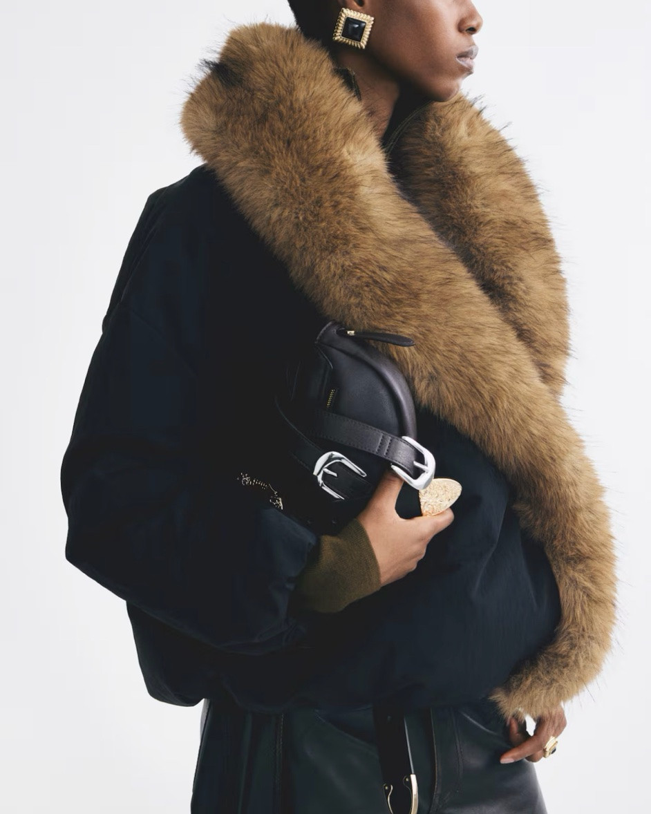 Faux fur lined jacket