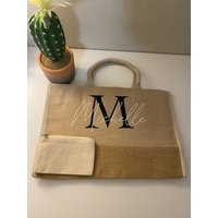 Custom Jute Bag|Beach Bag|Market Tote|Gift For Her|Market Tote Bag| Bag | Bridalparty| Burlap Bag|Fa | Etsy (CAD)