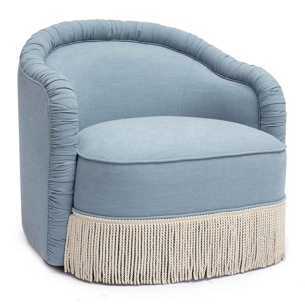 TOV Furniture Pamela Tassel Lounge Chair | Paynes Gray