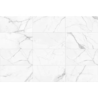Satori  Statuario Matte 12-in x 24-in Matte Porcelain Marble Look Floor Tile | Lowe's