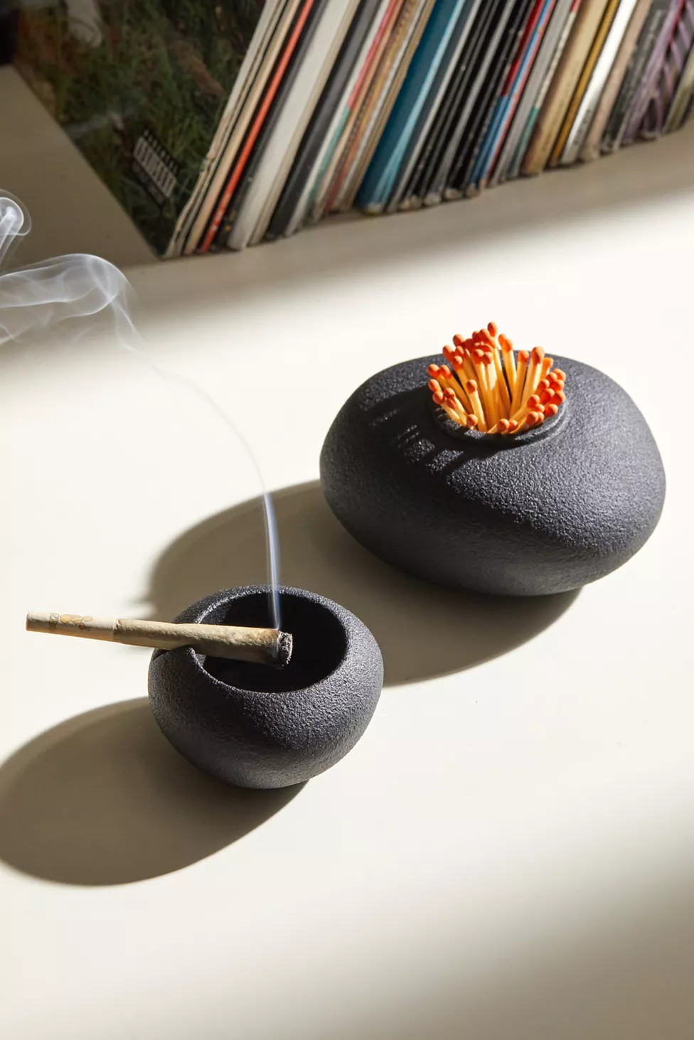 Houseplant Pebble Match Striker & Ashtray | Urban Outfitters (US and RoW)