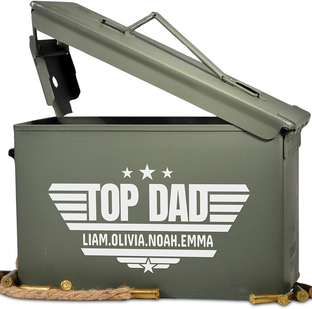 Personalized Ammo Box For Men - Custom Ammo Can Gift Set - Authentic Grade 1 Military Ammo Box Gi... | Amazon (US)