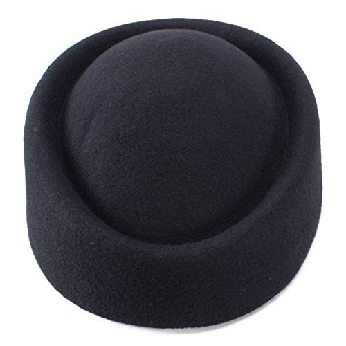 Lawliet Wool Felt Fascinator Wedding Hat Pillbox Hat for Women Pretty Hostesses Cap (Black)(Size: One Size) | Amazon (UK)