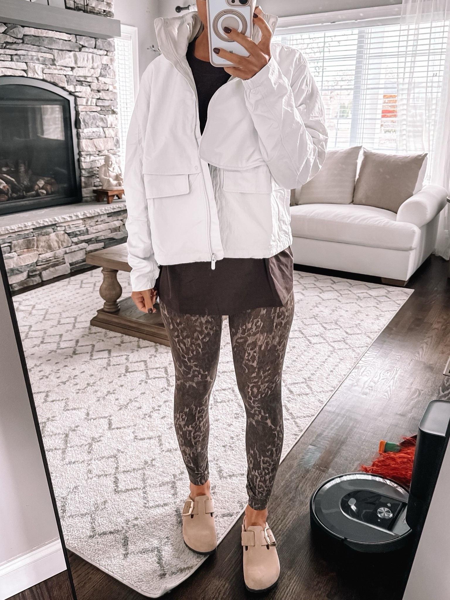 New lululemon arrivals. Leopard print align leggings 🙌🏻 wearing size 6 in everything

#LTKActive #LTKOver40 #LTKStyleTip