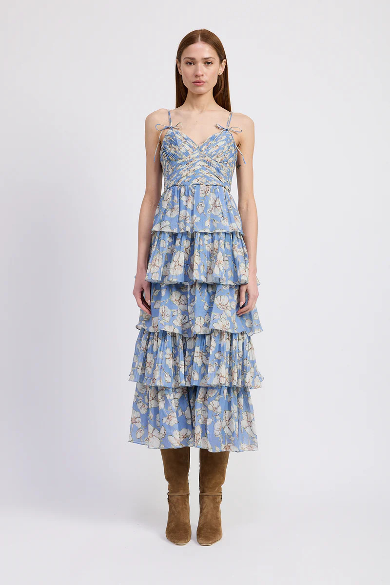 Maryam Pleated Maxi Dress | En Saison