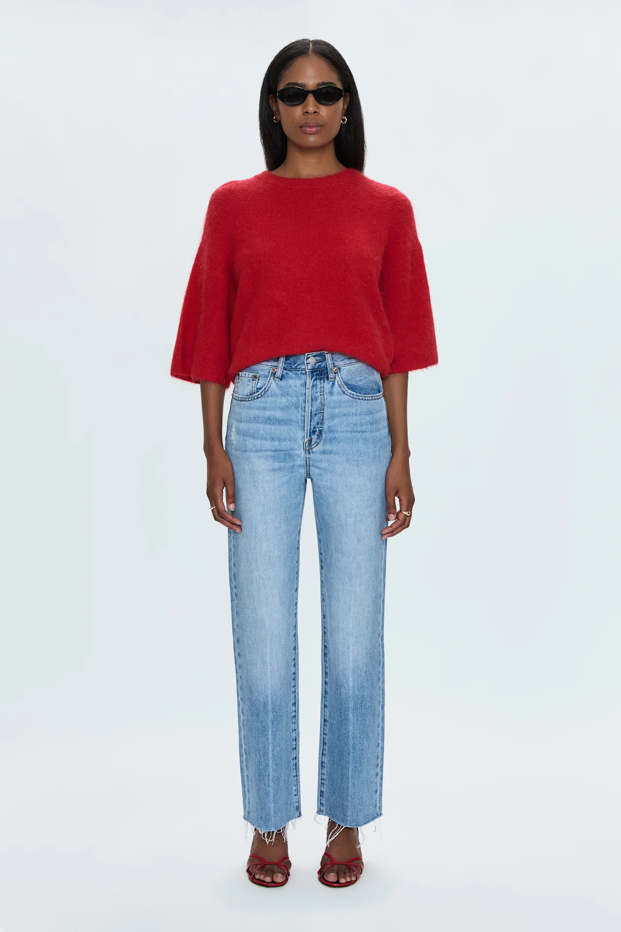 Cassie Super High Rise Straight Jean - Savvy Vintage | Pistola Denim