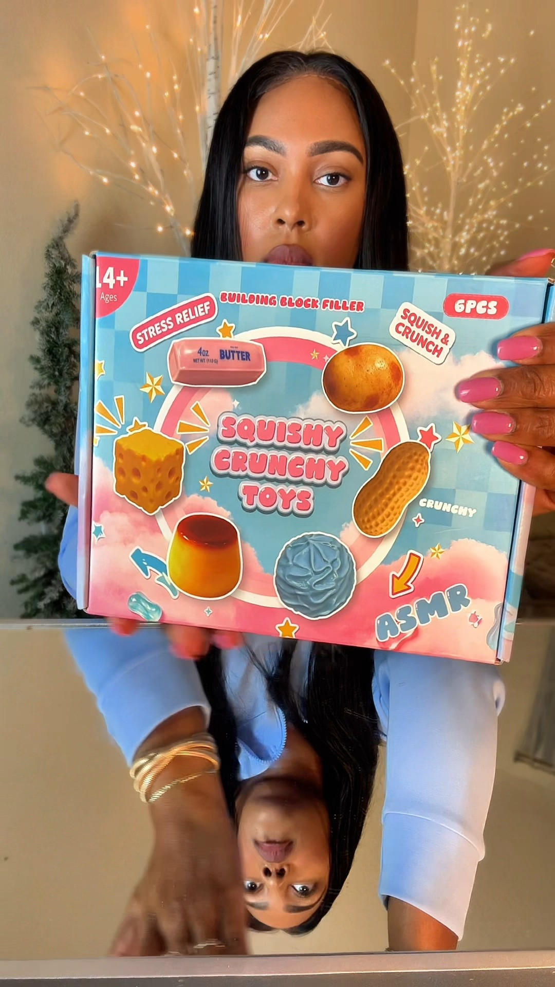 Viral Crunchy Squishies • Squishy butter cheese peanut & more. 6pc boxed set. Perfect for gifting.