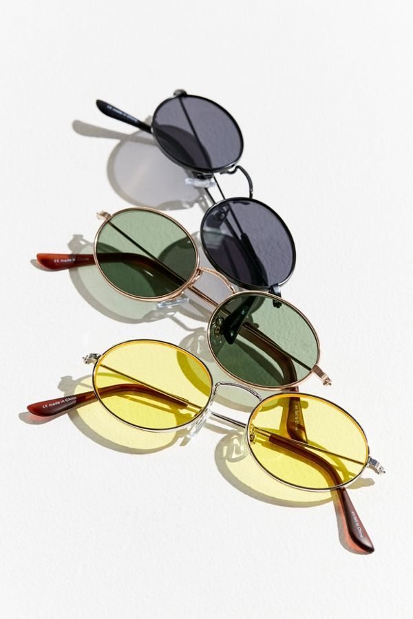 Oval Metal Sunglasses | Urban Outfitters (US and RoW)