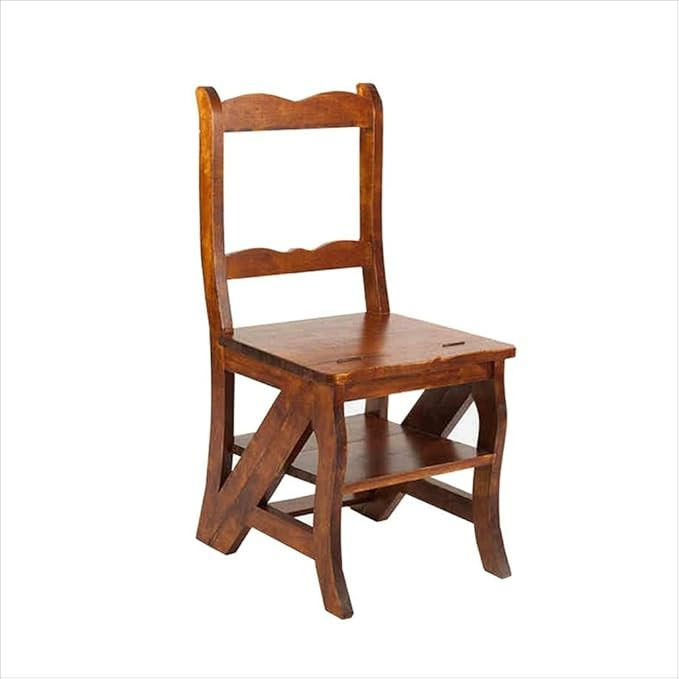 Home Multifunction Solid Wood Ladder Chairs Folding Dual Use Nordic Creative Living Room Step Sto... | Amazon (US)