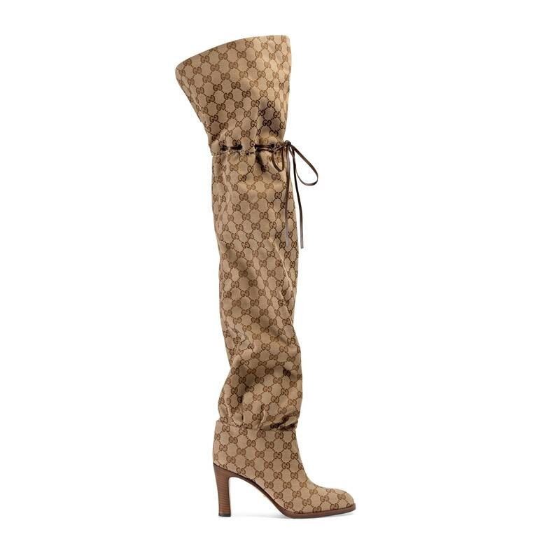Original GG canvas over-the-knee boot beige | Gucci (US)