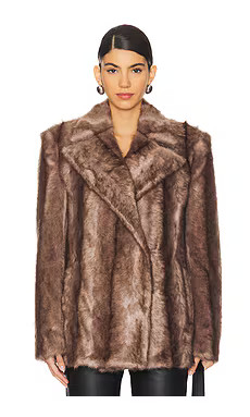 AKNVAS Agostino Faux Fur Jacket in Pellica from Revolve.com | Revolve Clothing (Global)