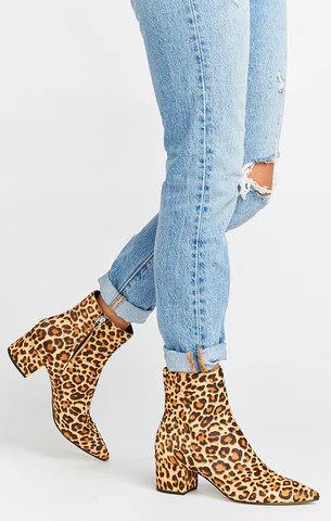 Dolce Vita Bel Bootie ~ Leopard Calf Hair | Show Me Your Mumu