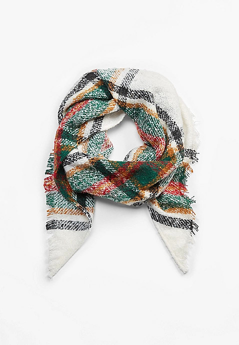 Tartan Plaid Blanket Scarf | Maurices