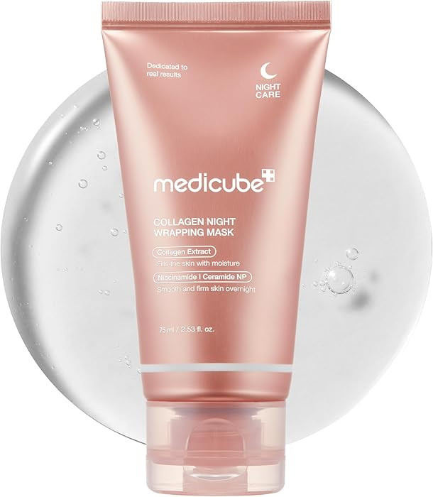 medicube Collagen Overnight Wrapping Peel Off Facial Mask Pack - Elasticity & Hydration Care, Red... | Amazon (US)