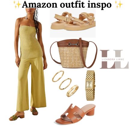 Amazon outfit inspo, vacation outfits, sets, yellow, spring fashion. Easter Sunday, travel, spring style 

#LTKfindsunder50 #LTKfindsunder100 #LTKstyletip