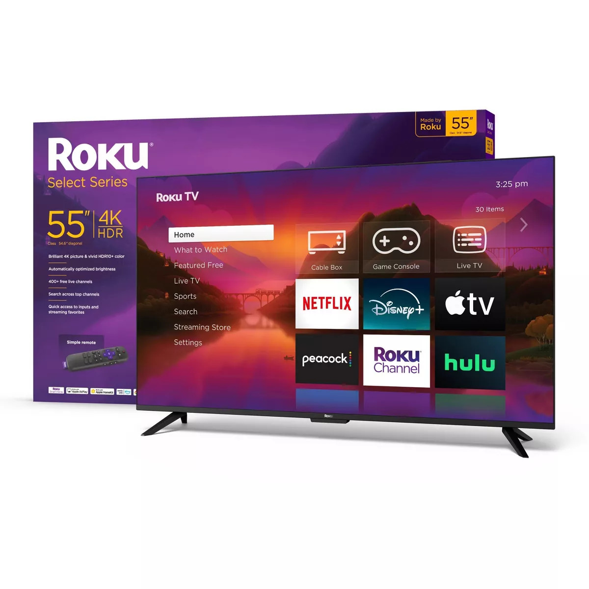 Roku 55" Select Series 4K HDR Smart Roku TV with Roku TV Remote - 55R4A4 | Target