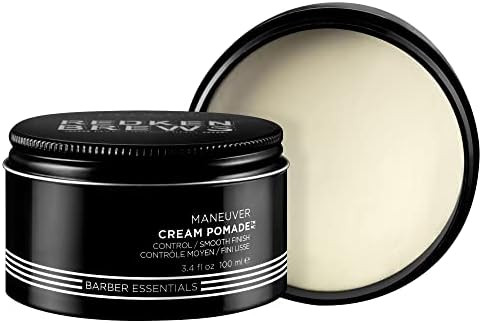 Redken Brews Cream Pomade For Men, Medium Hold, Natural Finish 3.4 Ounce | Amazon (US)