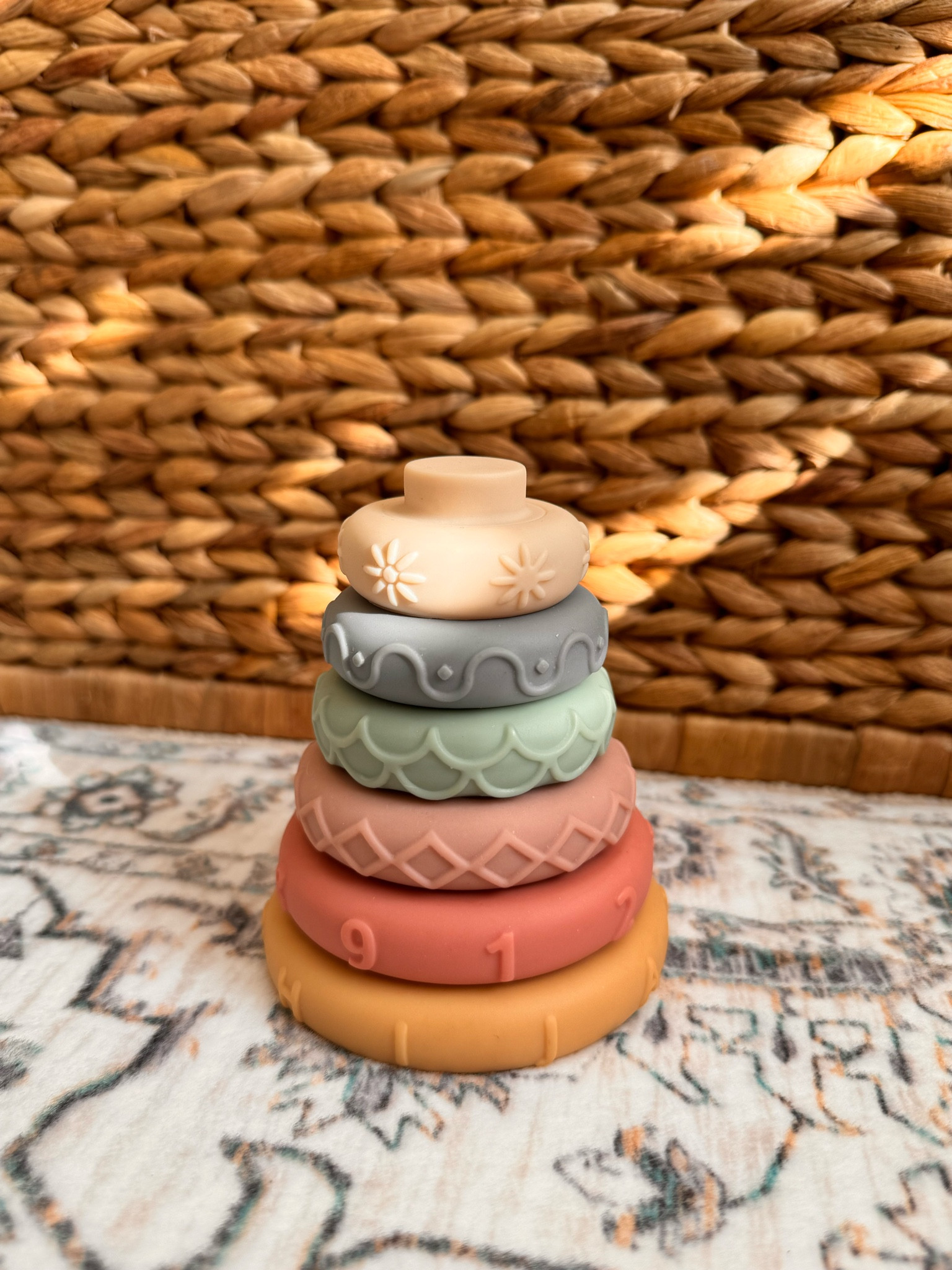 My son loved these stacking rings when he was younger. I like that they're textured and made from silicone so they make good teethers too! 

#LTKBaby #LTKFamily #LTKKids