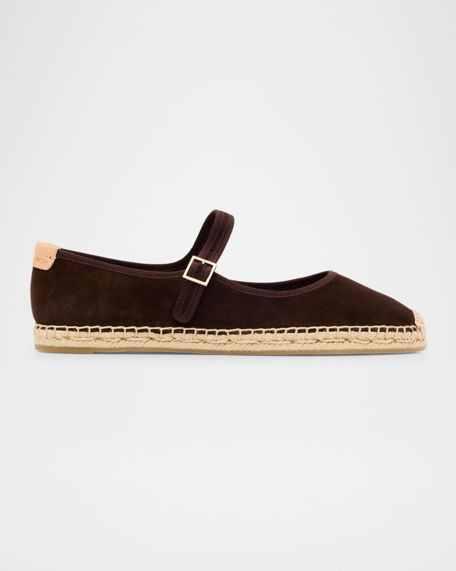 Suede Mary Jane Espadrilles | Neiman Marcus