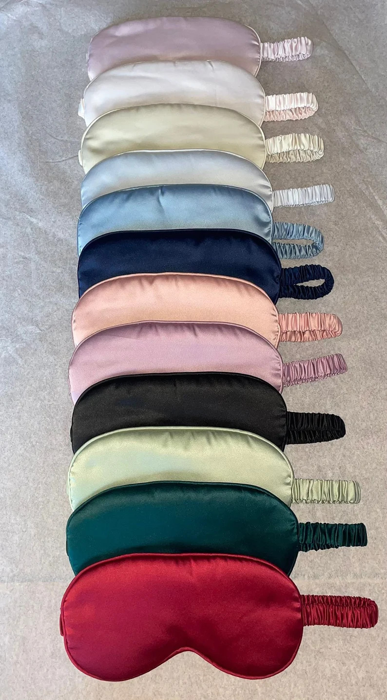 Luxury Satin Eye Masks Eye Cover Ups Sleep Masks - Etsy | Etsy (US)
